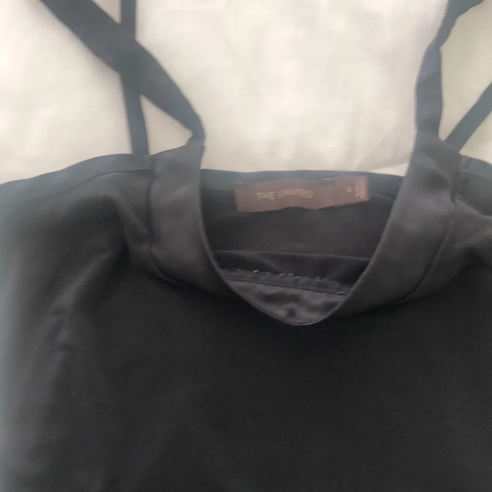 Set of 2 Express black tank tops w adjustable straps w soft neck line & straps